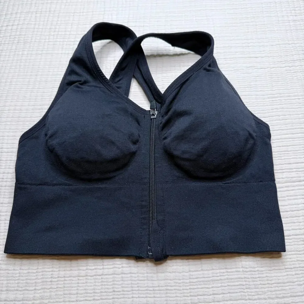VINA seamless Rhianna Zipper Bra LG black